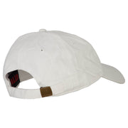 New Jersey with Map Outline Embroidered Washed Cotton Twill Cap