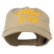 John 3:16 Embroidered Pet Spun Cap