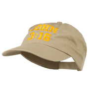 John 3:16 Embroidered Pet Spun Cap