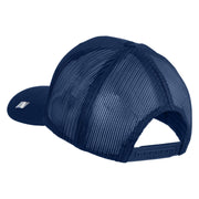 Retired US Air Force Embroidered Solid Cotton Twill Mesh Cap - Royal OSFM