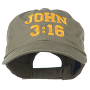 John 3:16 Embroidered Pet Spun Cap