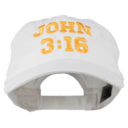 John 3:16 Embroidered Pet Spun Cap