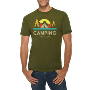 Camping Adventure Graphic Design Deluxe Jersey T-Shirt