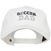 Soccer Dad Embroidered Unstructured Cotton Cap