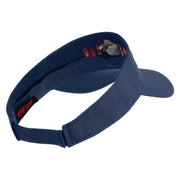 Ooh Rah Design Embroidered Cotton Twill Sun Visor - Navy OSFM