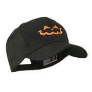 Halloween Jack O Lantern Face Embroidered Cap