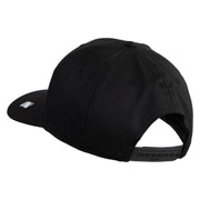 USAF Veteran Embroidered Solid Cotton Twill Cap - Black OSFM