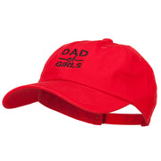 Dad of Girls Embroidered Unstructured Cotton Cap