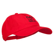 Dad of Girls Embroidered Unstructured Cotton Cap