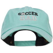 Soccer Dad Embroidered Unstructured Cotton Cap