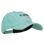 Soccer Dad Embroidered Unstructured Cotton Cap