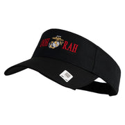 Ooh Rah Design Embroidered Cotton Twill Sun Visor - Black OSFM
