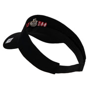 Ooh Rah Design Embroidered Cotton Twill Sun Visor - Black OSFM
