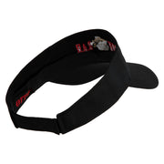 Ooh Rah Design Embroidered Cotton Twill Sun Visor - Black OSFM