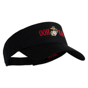 Ooh Rah Design Embroidered Cotton Twill Sun Visor - Black OSFM
