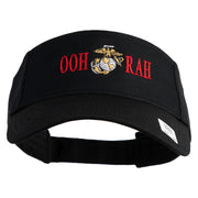 Ooh Rah Design Embroidered Cotton Twill Sun Visor - Black OSFM