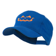 Halloween Jack O Lantern Face Embroidered Cap