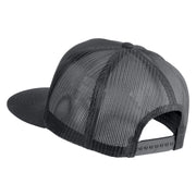 Delaware River Map Embroidered Mesh Trucker Snapback Cap - Charcoal OSFM