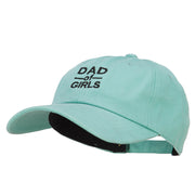 Dad of Girls Embroidered Unstructured Cotton Cap