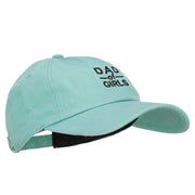 Dad of Girls Embroidered Unstructured Cotton Cap