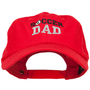 Soccer Dad Embroidered Unstructured Cotton Cap