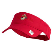 Ooh Rah Design Embroidered Cotton Twill Sun Visor - Red OSFM