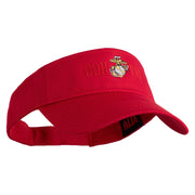 Ooh Rah Design Embroidered Cotton Twill Sun Visor - Red OSFM