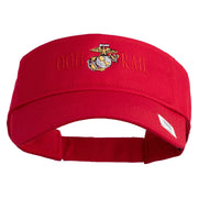 Ooh Rah Design Embroidered Cotton Twill Sun Visor - Red OSFM