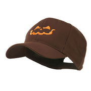 Halloween Jack O Lantern Face Embroidered Cap