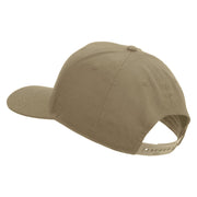 Licensed 17th Airborne Division Veteran Embroidered Solid Cotton Twill Pro Style Cap - Khaki OSFM