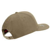Licensed 17th Airborne Division Veteran Embroidered Solid Cotton Twill Pro Style Cap - Khaki OSFM