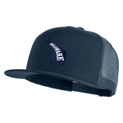 Delaware River Map Embroidered Mesh Trucker Snapback Cap - Navy OSFM