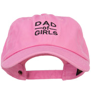 Dad of Girls Embroidered Unstructured Cotton Cap