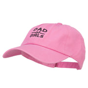 Dad of Girls Embroidered Unstructured Cotton Cap