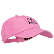 Dad of Girls Embroidered Unstructured Cotton Cap