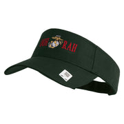 Ooh Rah Design Embroidered Cotton Twill Sun Visor - Dk-Green OSFM