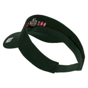 Ooh Rah Design Embroidered Cotton Twill Sun Visor - Dk-Green OSFM