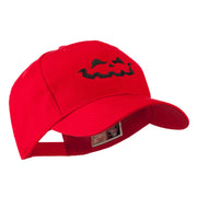 Halloween Jack O Lantern Face Embroidered Cap