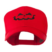 Halloween Jack O Lantern Face Embroidered Cap