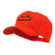 Halloween Jack O Lantern Face Embroidered Cap