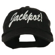 Jackpot Embroidered Washed Cap