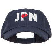 Japan JPN Flag Embroidered Low Profile Cap