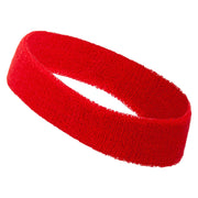 Lama Sihouette Embroidered Head Band (Terry) - Red OSFM