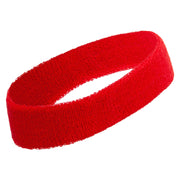 Lama Sihouette Embroidered Head Band (Terry) - Red OSFM