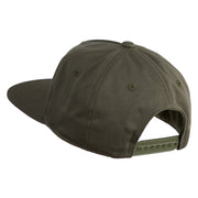 Yellowstone National Park Embroidered Cotton Flat Bill Cap - Olive OSFM