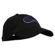 Jet Powered with wave Embroidered Washed Cap