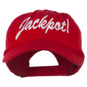 Jackpot Embroidered Washed Cap