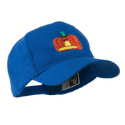 Halloween Jack O Lantern Pumpkin Embroidered Cap