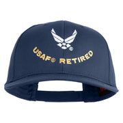 USAF Retired Embroidered Solid Cotton Twill Cap - Navy OSFM