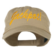 Jackpot Embroidered Washed Cap